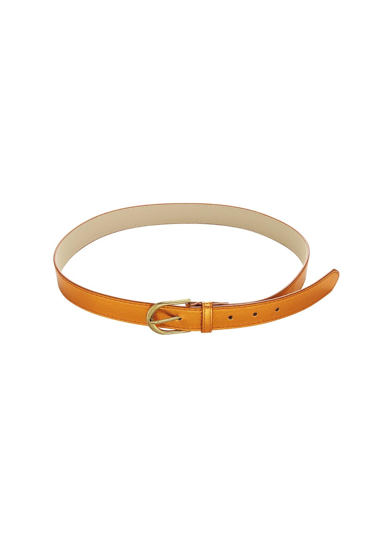 Belt metallic Orange PU 80 h5 